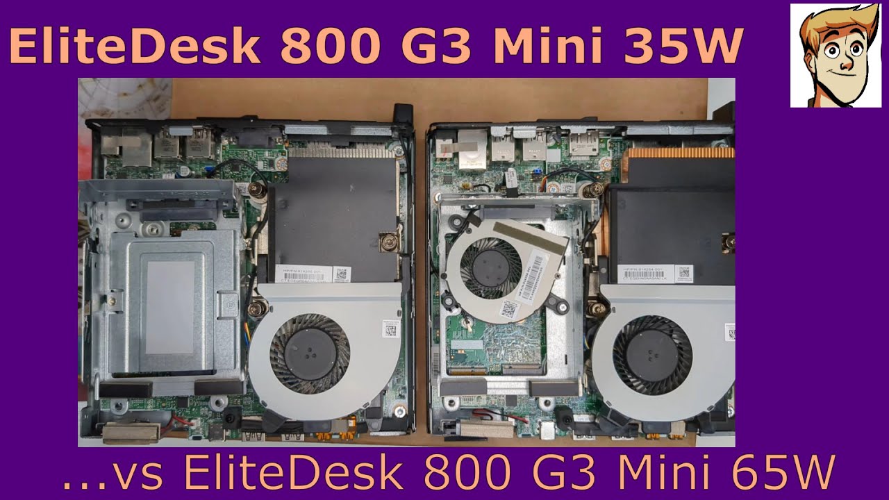 HP EliteDesk 800 G3 Mini 35W vs 65W