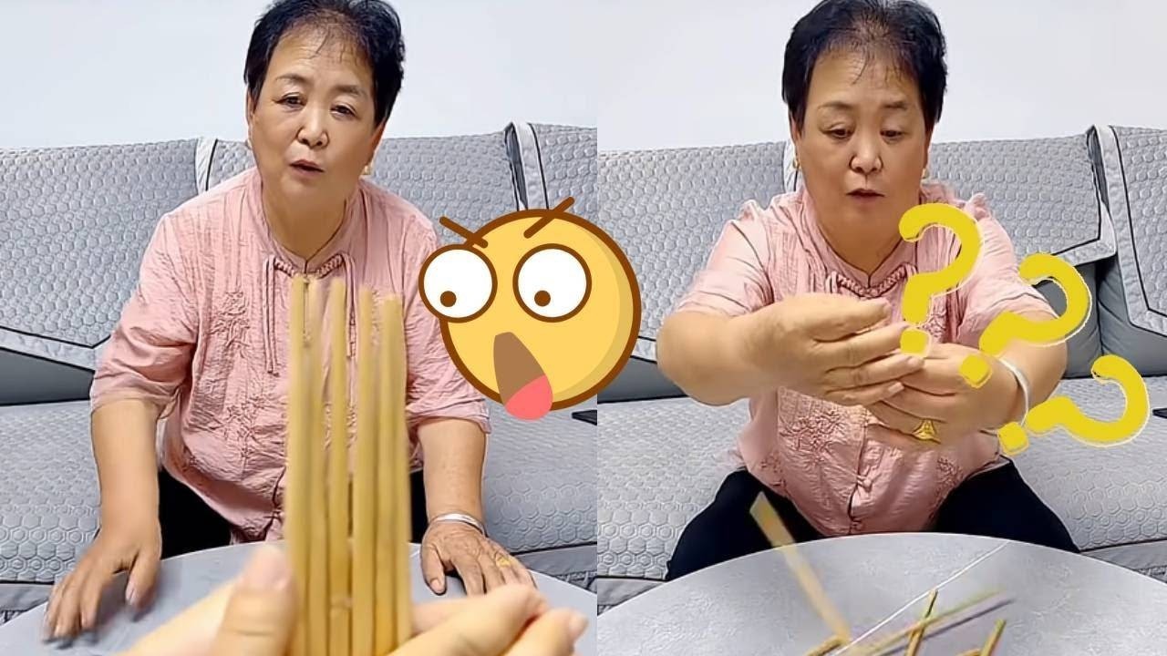 给妈妈表演个魔术，她好像被蒙在鼓里了！