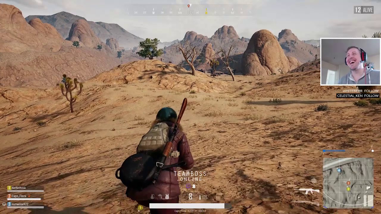Teamboss - How to climb a tree with a key -PUBG