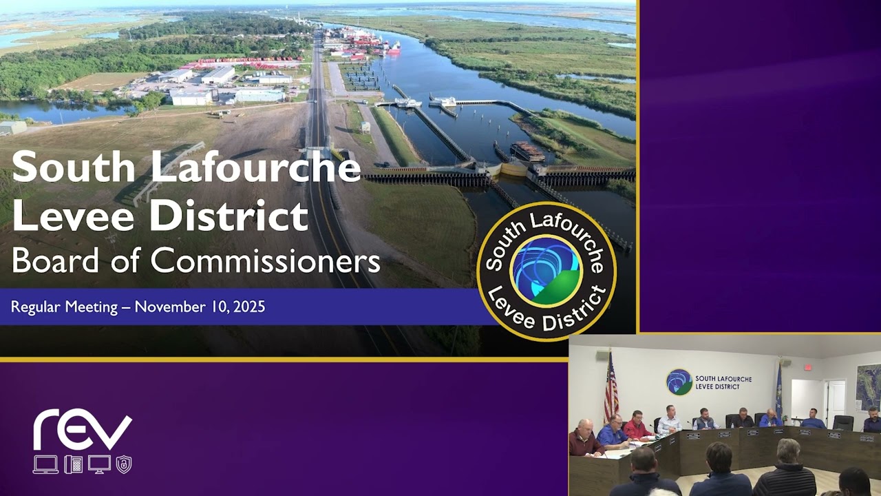 South Lafourche Levee District Meeting (11-10-25)