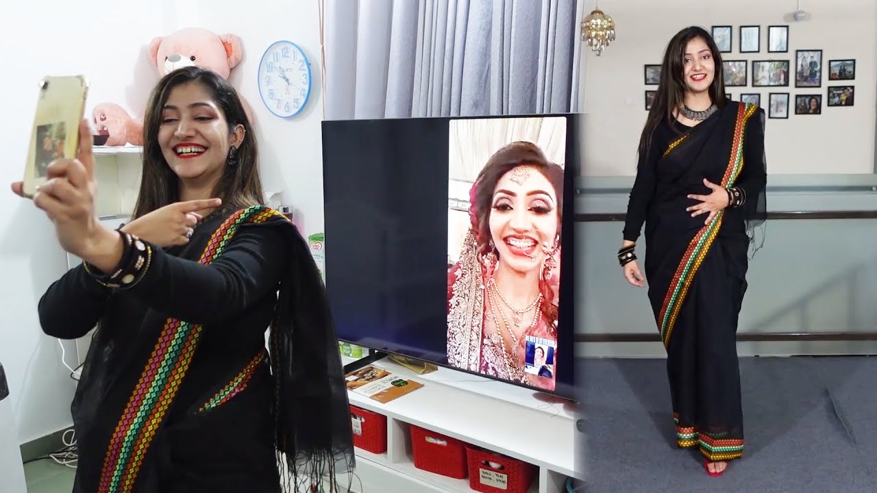 My Sister's Wedding 😍 Wearing Saree Gone Wrong 😝 | SADIA RIND