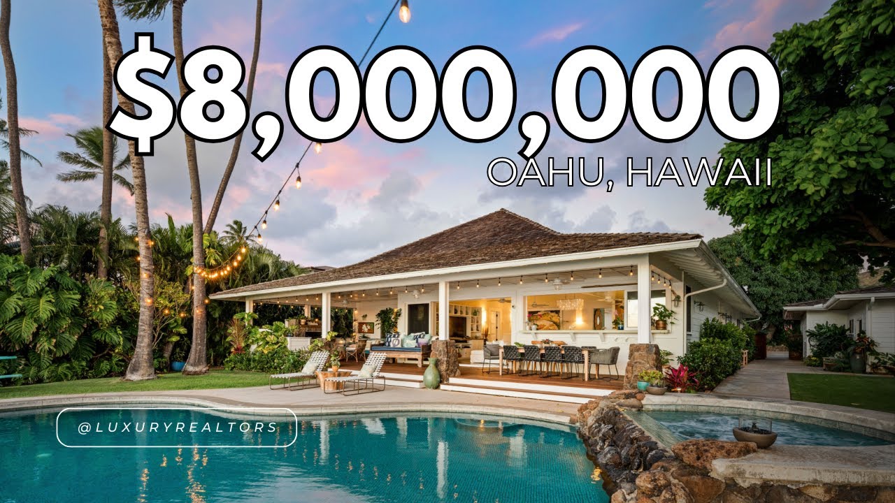 Tour this splendid $8,000,000 villa in Oahu, Hawaii