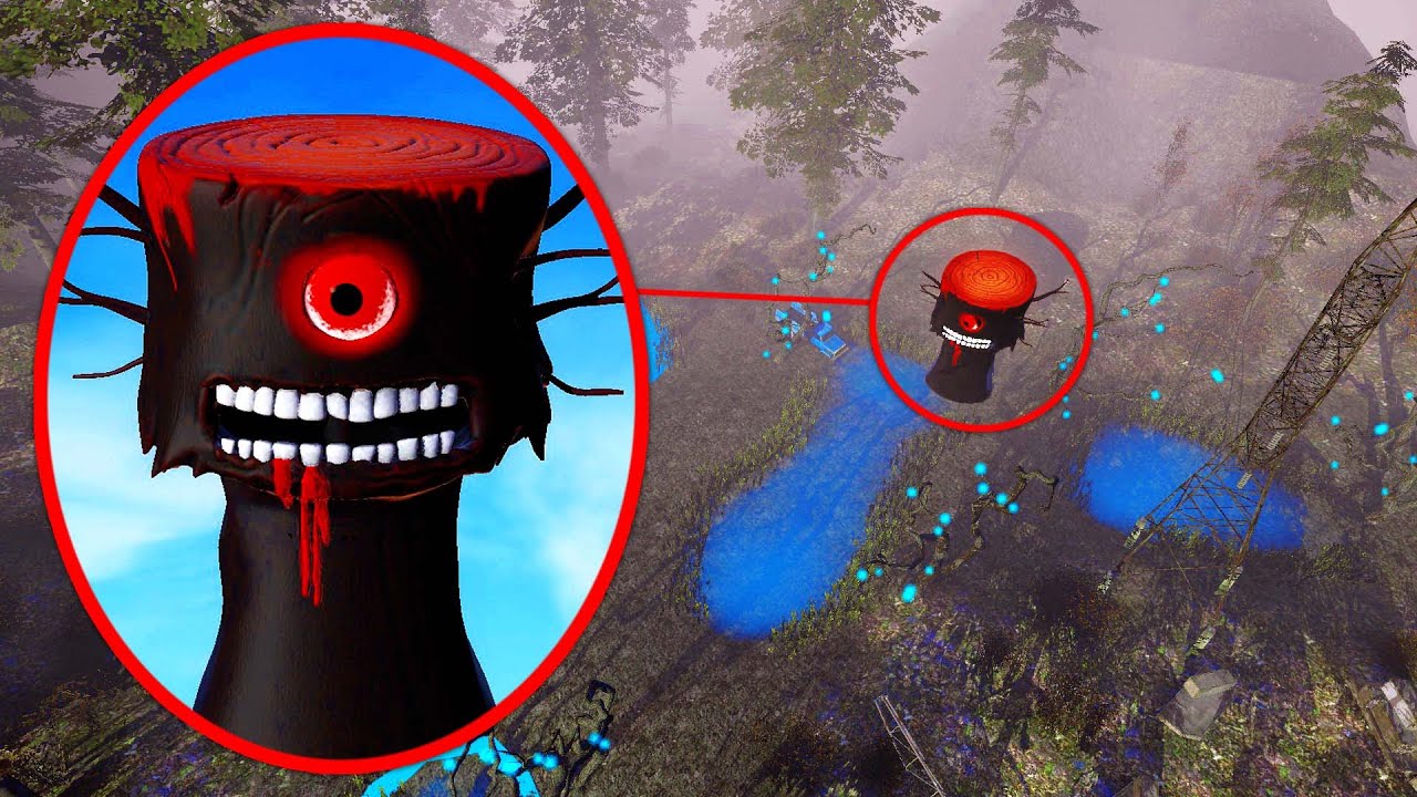 บินโดรนในป่า จับภาพเจอ Horror Mr Tree Sprunki Phase 6