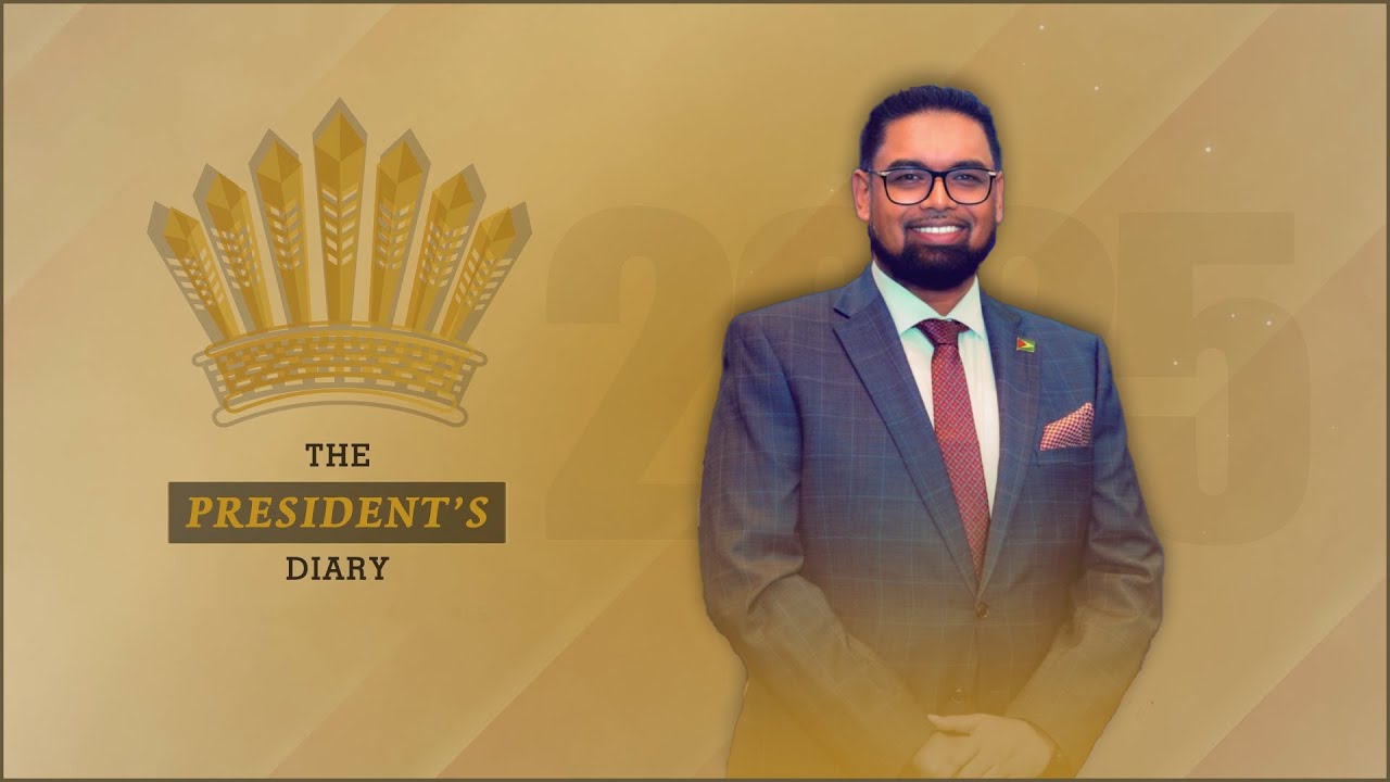 The President’s Diary, where we look at His Excellency, Dr Mohamed Irfaan Ali’s week of activities.