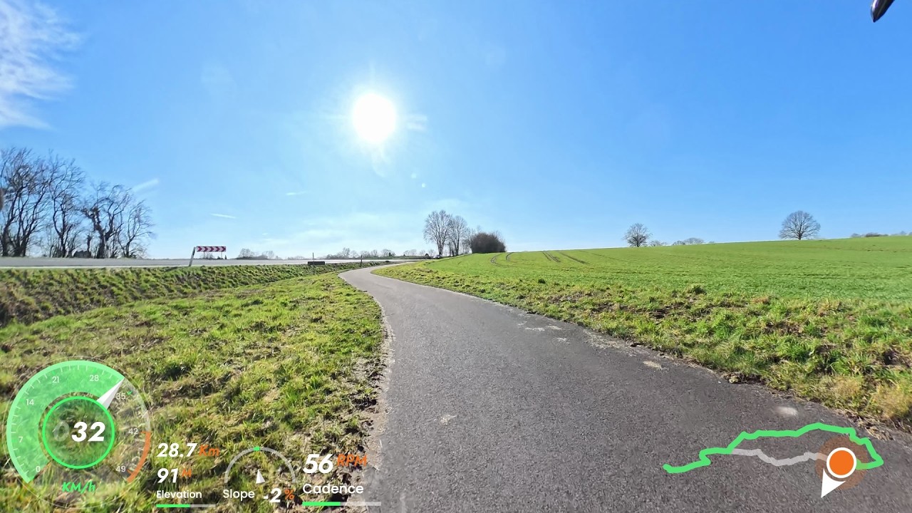 Indoor Cycling Video: 49 km durch die Baumberge – Coesfeld, Billerbeck, Nottuln und durchs Stevertal