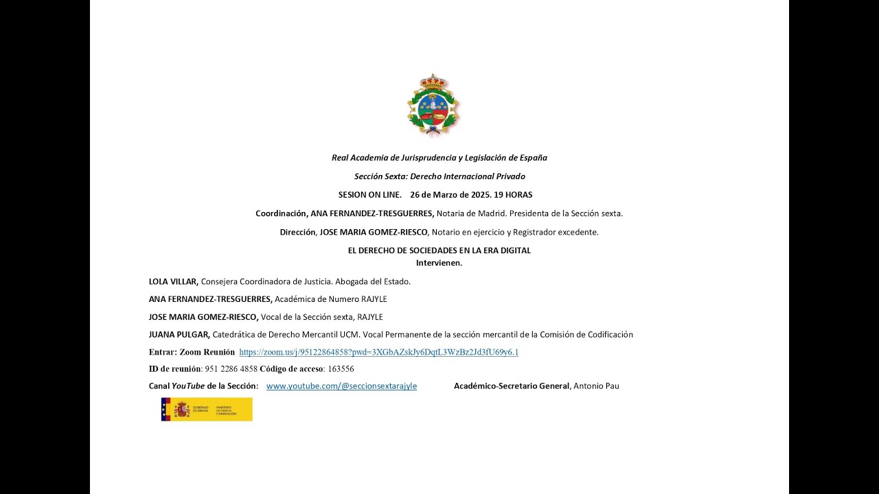 ''El Derecho de Sociedades en la era digital''