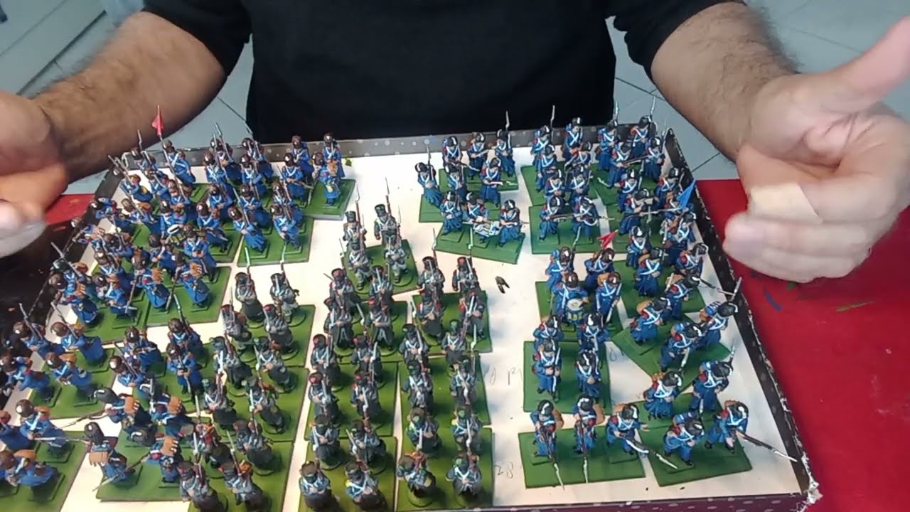 Projet Waterloo 1815. Episode 9.  Figurines  Napoléon.  L'infanterie de la Garde : 136 figurines.