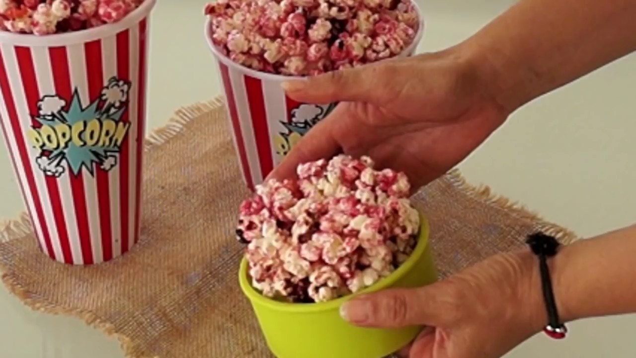 PALOMITAS DE COLORES DULCES  🍿 MUY FÁCILES DE HACER | CANCHITAS DULCES DE COLORES