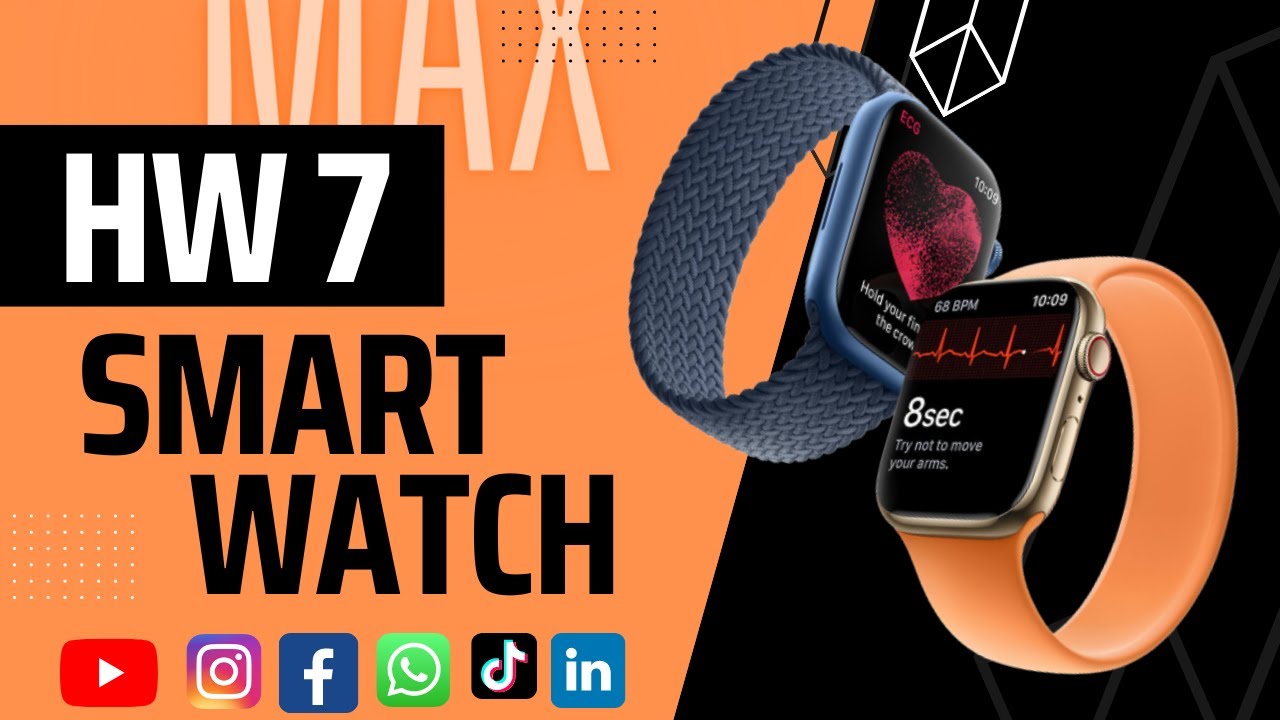 Hw7 max Smart Watch | 2022 Series 7 | 44 MM Full display | Stainless Steel