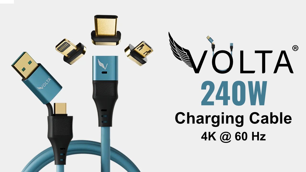 Volta Max 240W Magnetic Charging Cable Unboxing, Review and Test