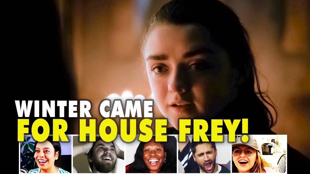 Reactors Reactions To Arya DESTROYING The Entire House Frey On Game Of Thrones 7x1 | Mixed Reactions