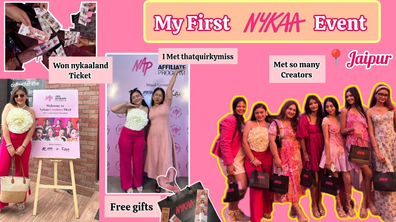 My first @Nykaa  event | nykaa event | met @ThatQuirkyMiss | Won nykaaland ticket || Tanya Gupta