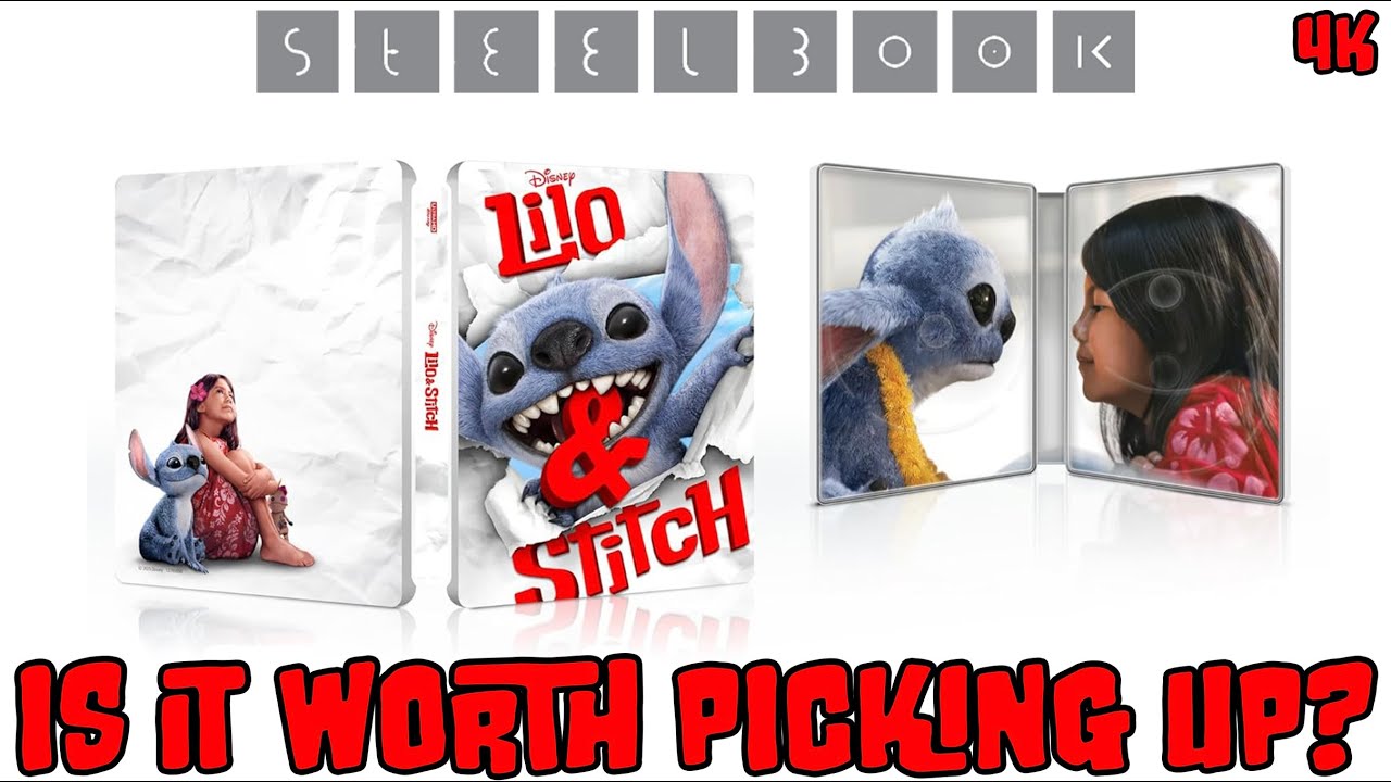 Disney Lilo & Stitch (2025) 4K Blu-ray Steelbook Unboxing and Review!