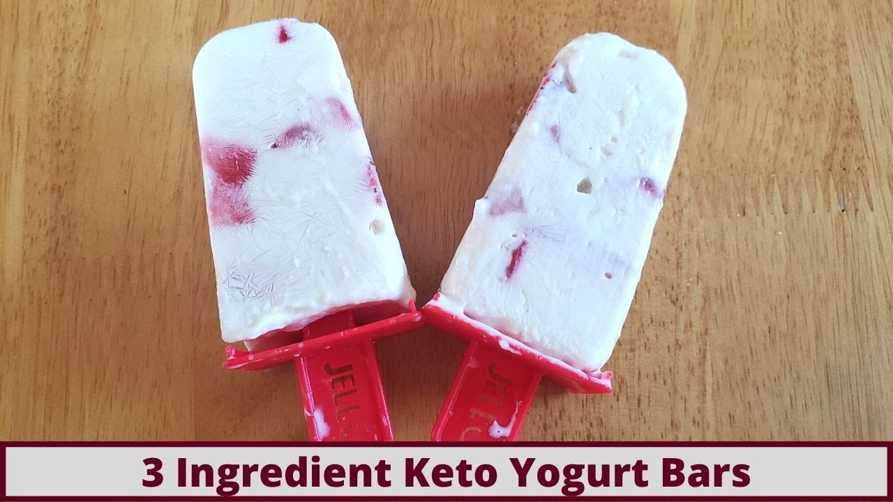 Easy 3 Ingredient Keto Frozen Yogurt Ice Cream And Bars/Popsicles