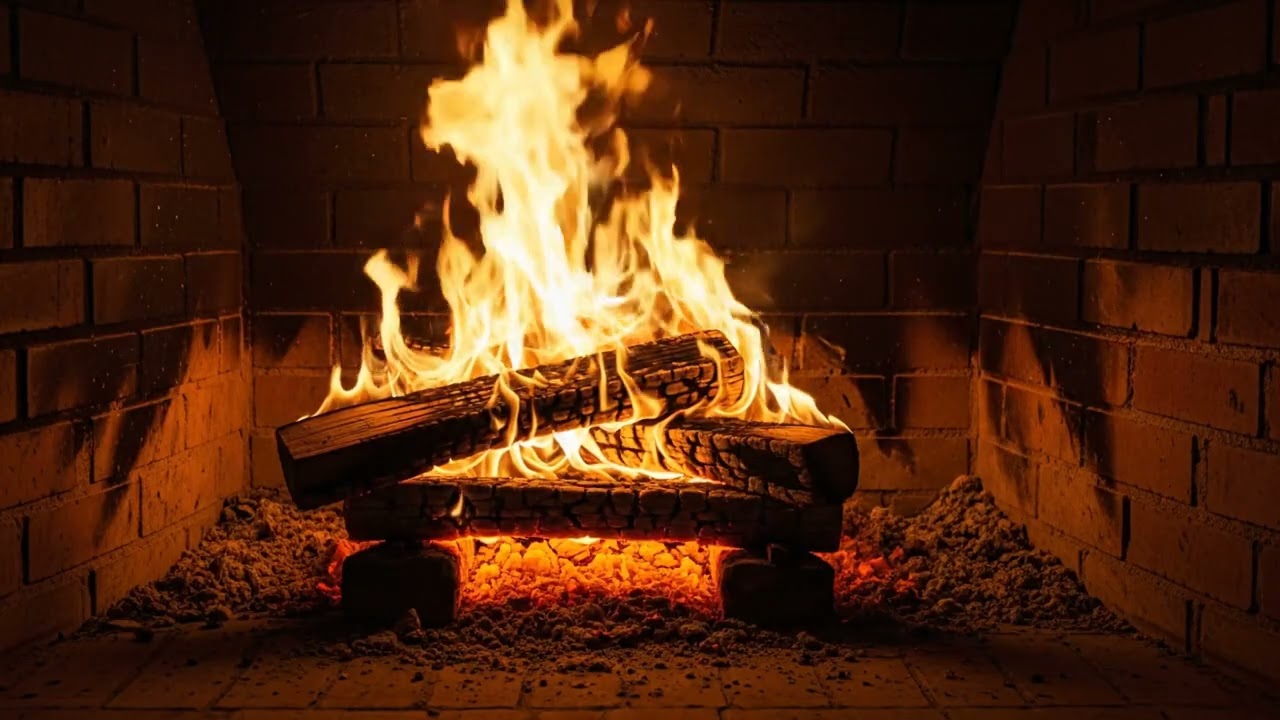 4K Cozy Fireplace Ambience for Sleeping – Crackling Fire Sounds, No Ads