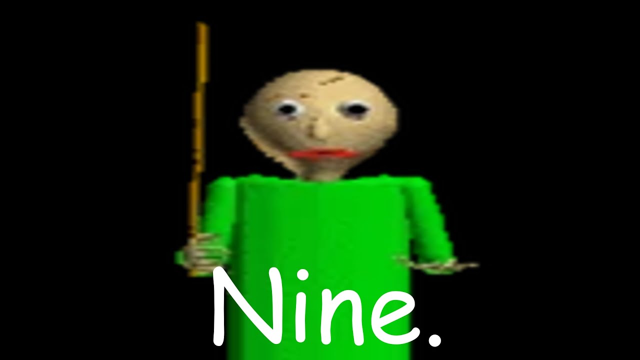two idiots laughing at baldi saying numbers for 6 minutes