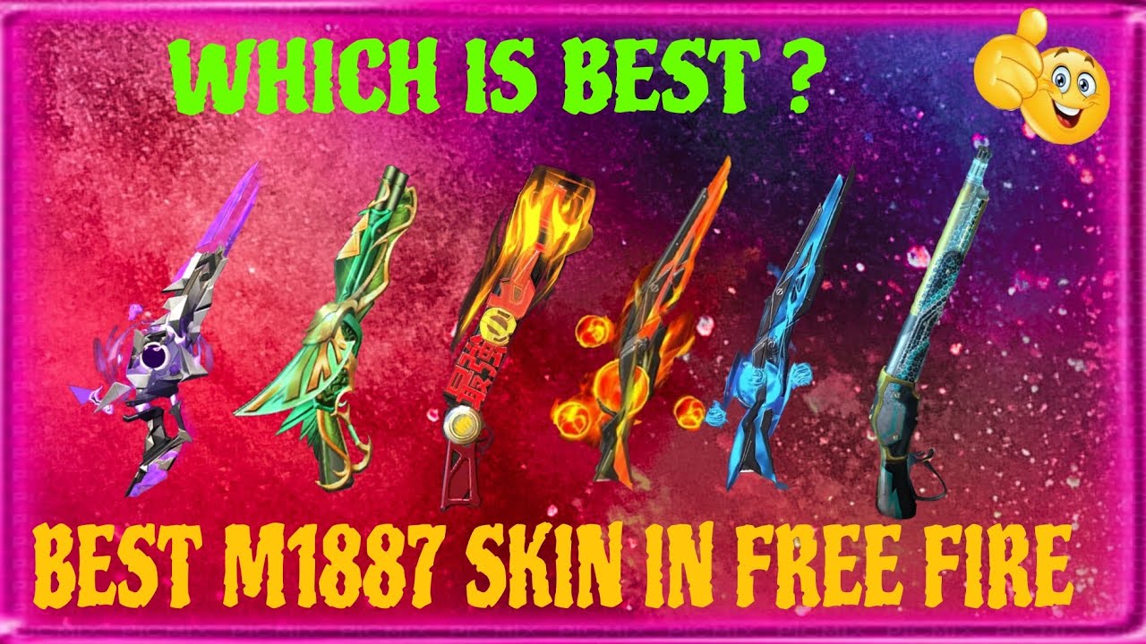 TOP 10 M1887 GUN SKIN | FREE FIRE BEST M1887 SKIN | M1887 BEST SKIN | BEST M1887 SKIN IN FREE FIRE |