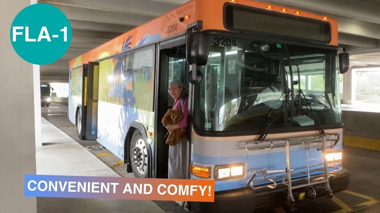 Riding Tri-Rail Shuttle Bus FLA-1, from and to Fort Lauderdale Airport Station, Gillig Low Floor 35'