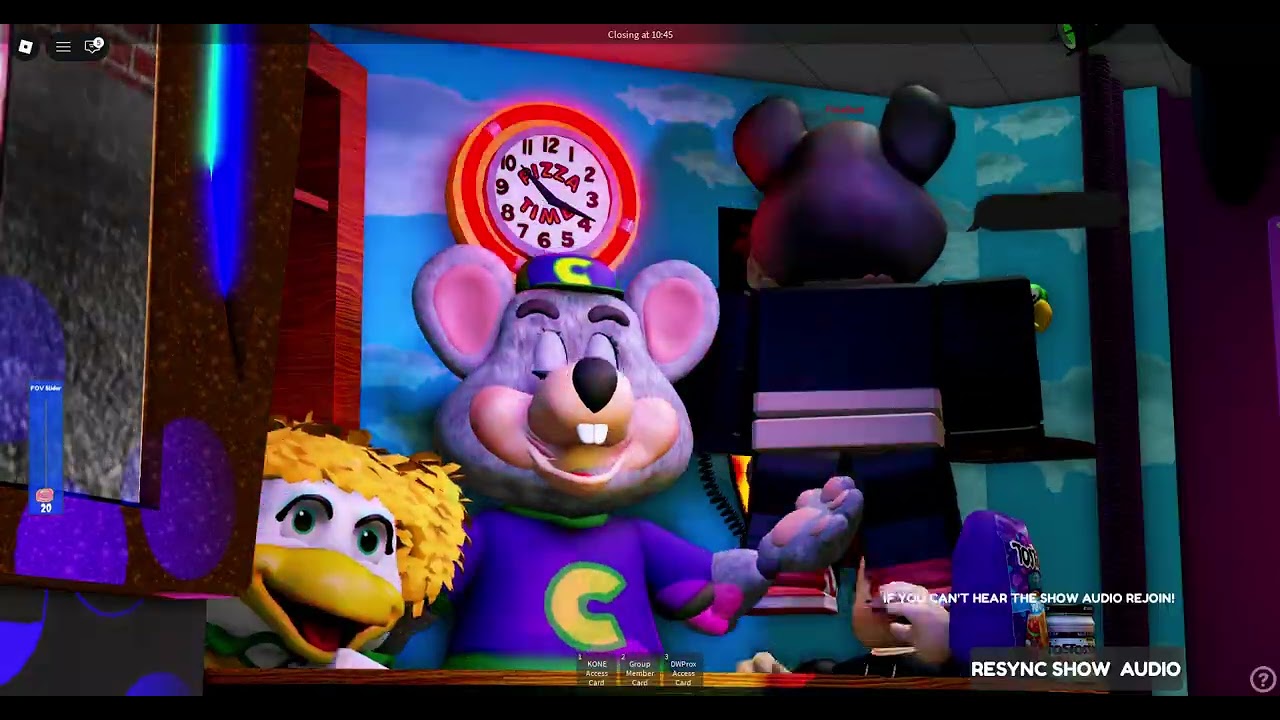 Roblox - Chuck E. Cheese's Highland Robloxia - January 2013 Show, Segment 3/Crocodile Rock [Snippet]