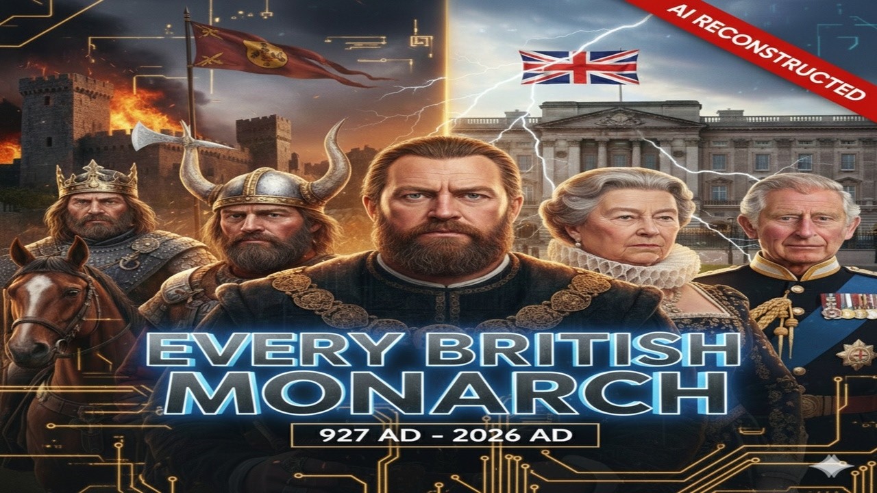 Every British Monarch (927 - 2026): Reimagined with AI 👑