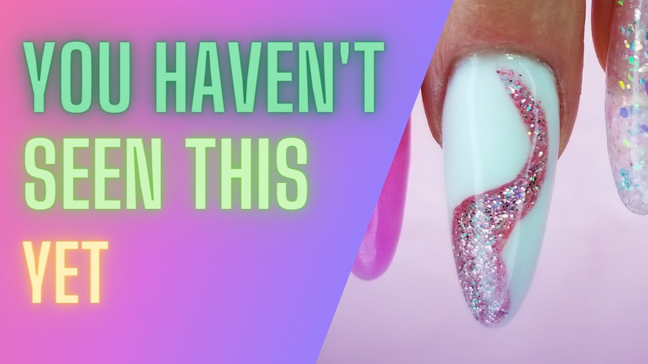New Glitter Nail Art Design |Silly Putty with Polygel in Dual Forms s|