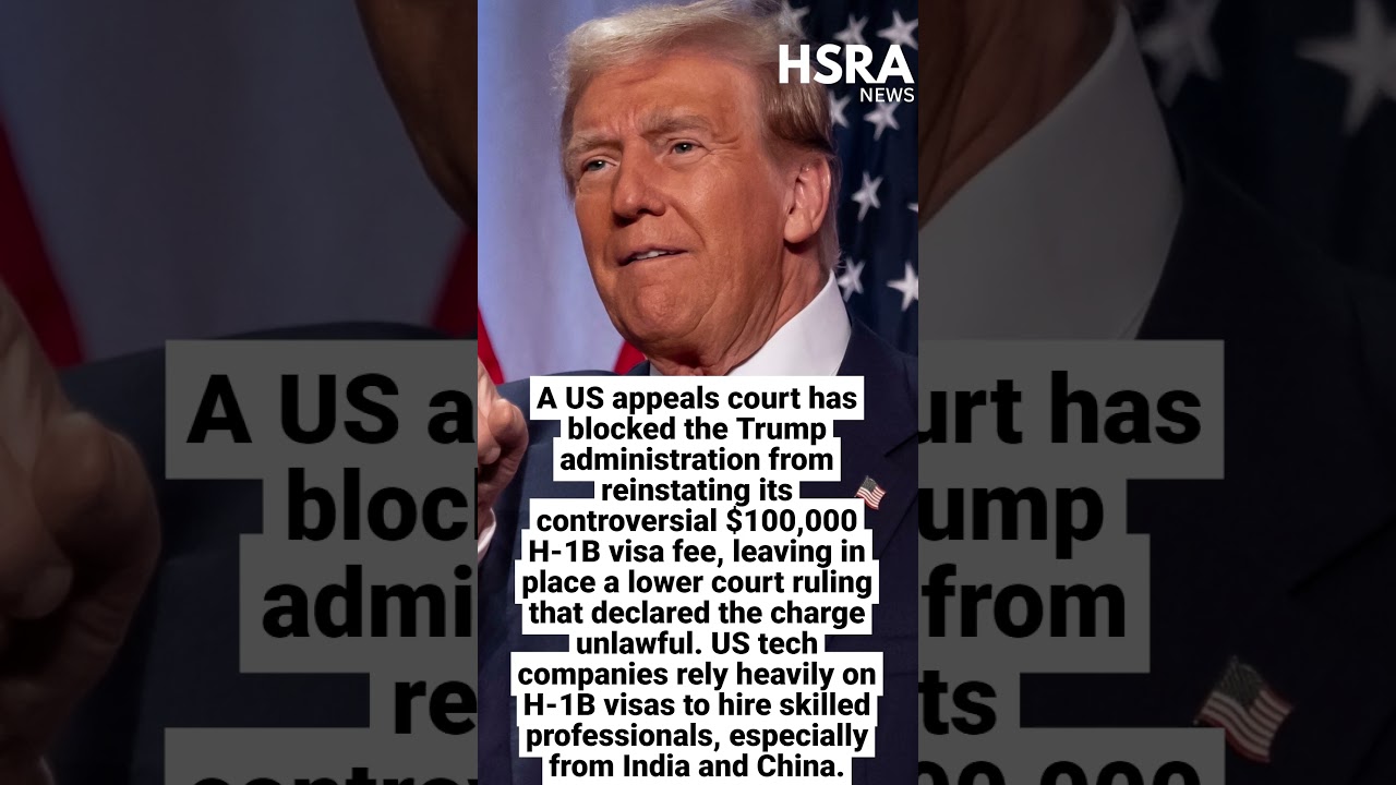 US Court Blocks Trump&rsquo;s $100,000 H-1B Visa Fee for Skilled Foreign Workers #shorts #breakingnews