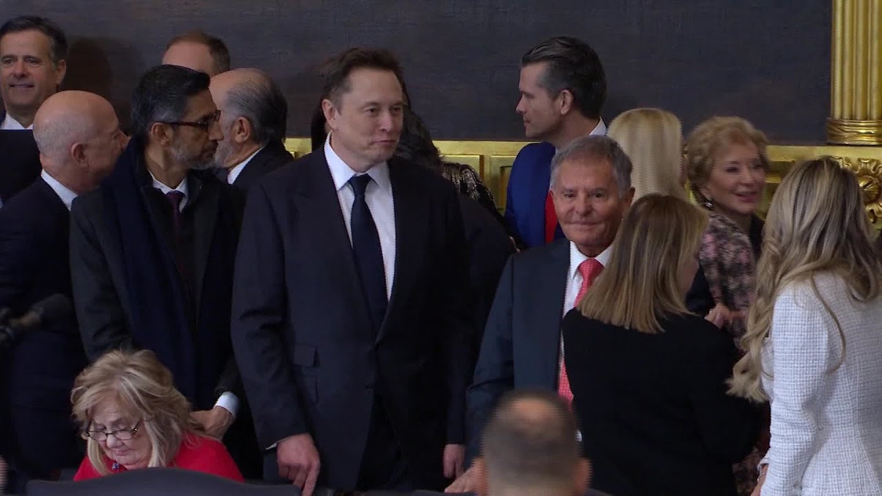 Elon Musk, Jeff Bezos and Sundar Pichai are on Hand for the Inauguration of Donald Trump