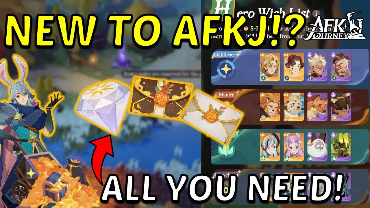 Beginner Guide To AFK Journey! All YOU NEED to KNOW about the game and resources + Codes - Part 1