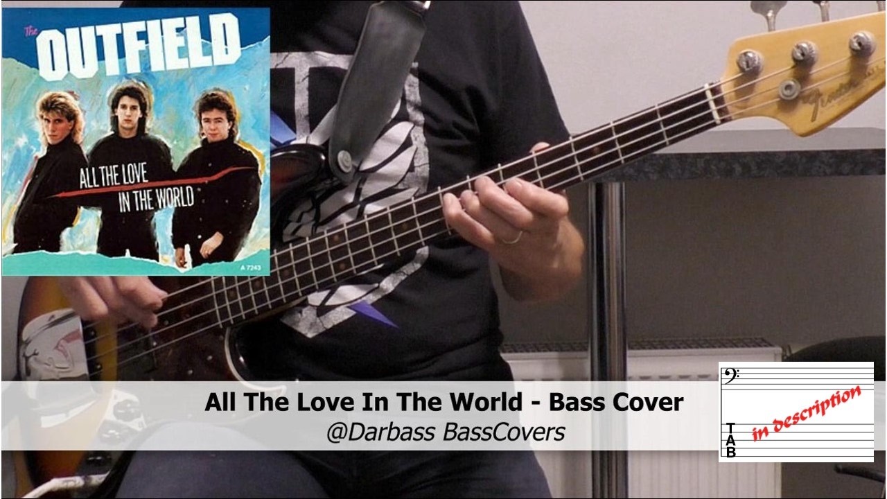 [The Outfield] All The Love In The World - Bass Cover 🎧 (with bass tabs pdf)