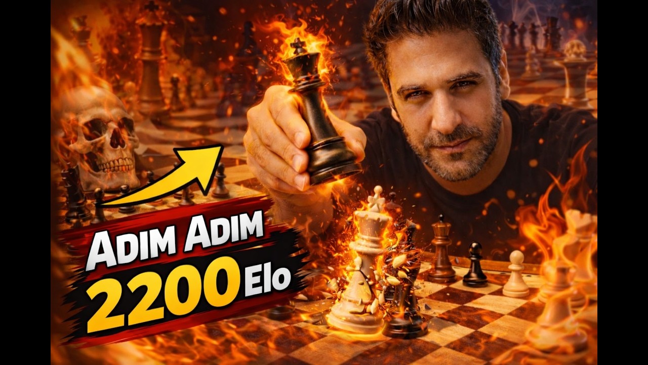 ADIM ADIM 2200 ELO 700 PUANLIK DEV CHALLENGE🏆 #chess #satranç #shortsvideo #chesscom