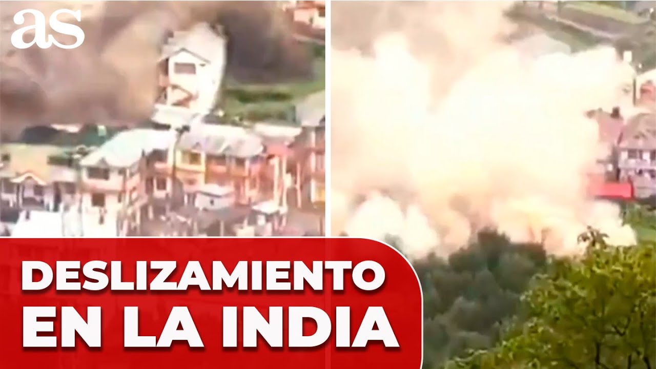 Un REPENTINO AGUACERO provoca un DESLIZAMIENTO de TIERRA en la INDIA