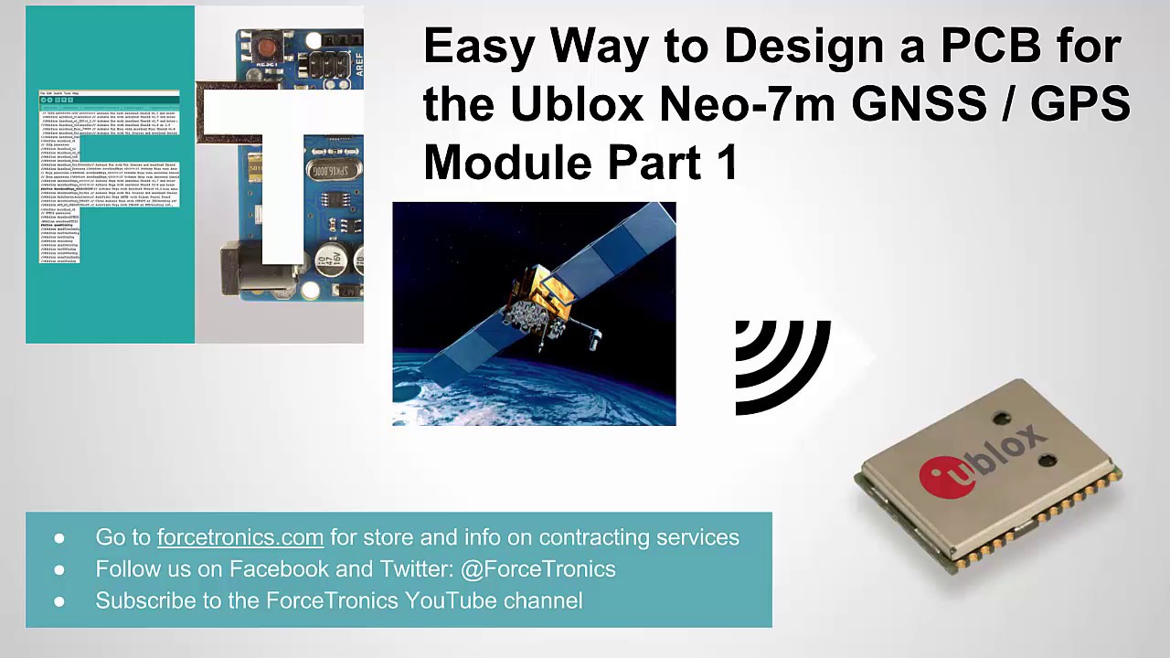 Easy Way to Design a PCB for the Ublox Neo-7m GNSS / GPS Module