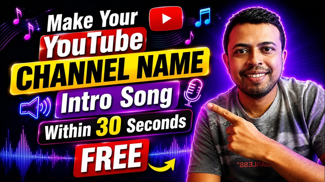 Create an Intro Song for Your YouTube CHANNEL | Free 🎉