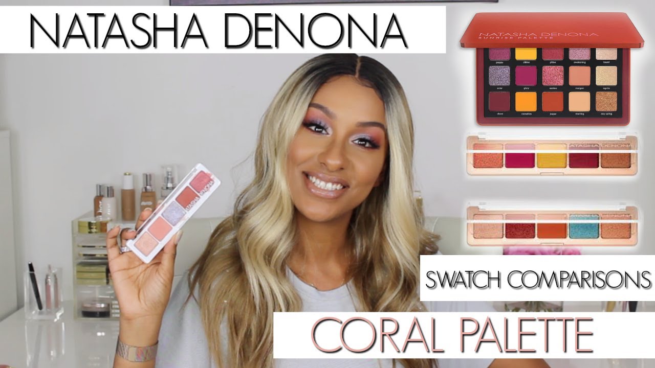 NATASHA DENONA Coral Palette Review + Swatch Comparisons + TUTORIAL