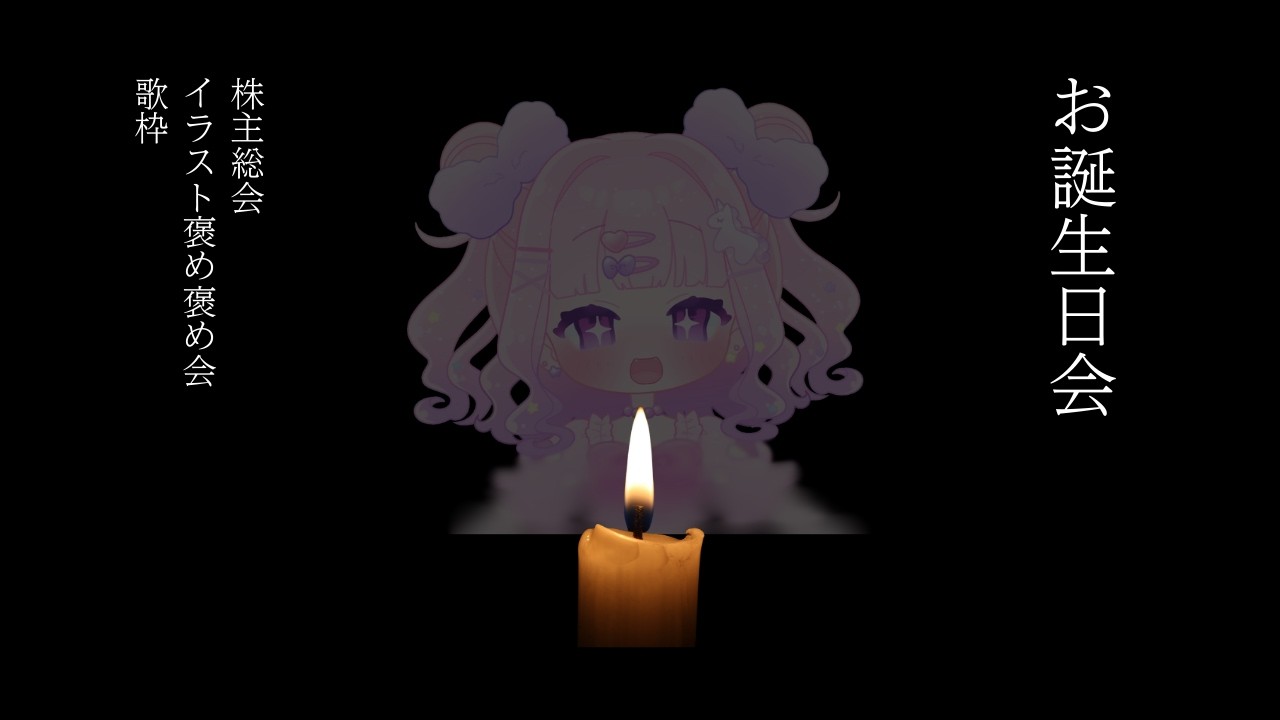 【誕生日】いつも生まれてきてくれてありがとう【つむちゃん】