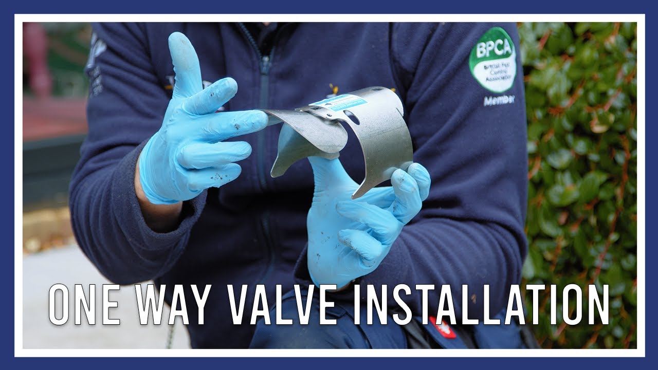 Rodent one way valve installation