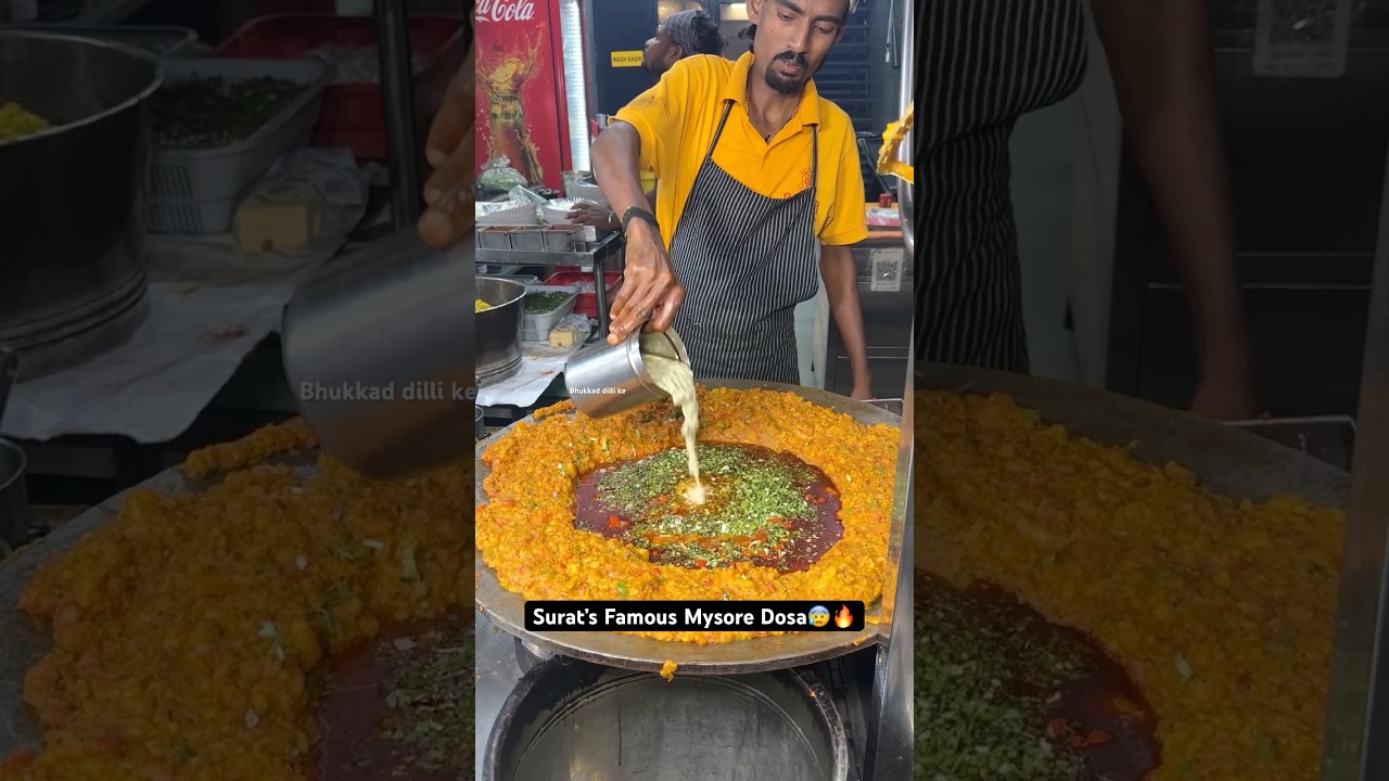 Surat&rsquo;s Famous Mysore Dosa😰🔥|| Indian Street Food
