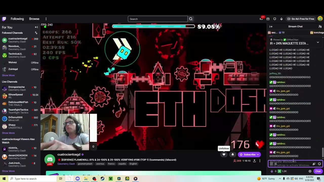 My reaction to Flamewall 99%