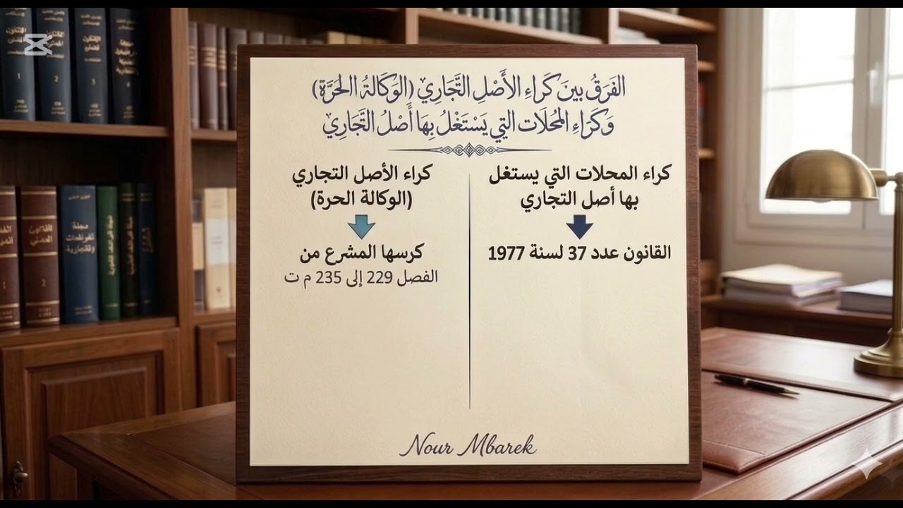 الفرق بين كراء الأصل التجاري وكراء المحلات التي يستغل بها الأصل التجاري