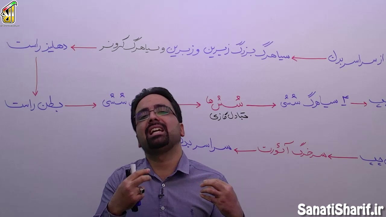 فیلم جلسه 21 - فصل سوم: تبادل های گازی ، گفتار اول: ساز و کار دستگاه تنفسی در انسان (قسمت اول)
