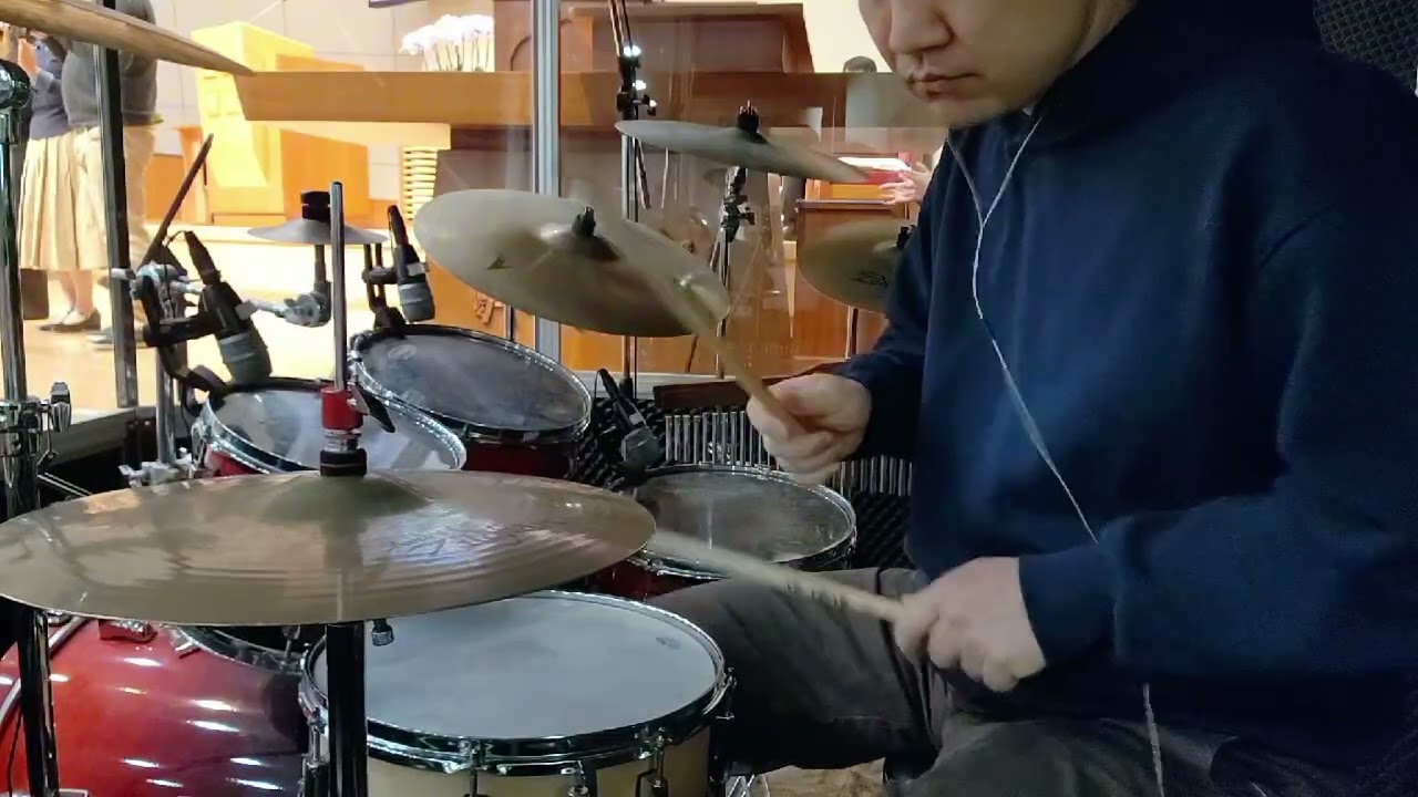 주일예배 | 예배드럼 | 즐겁게 안식한 날, 지금 우리가 주님 안에 | 훈희드럼 | 취미드럼