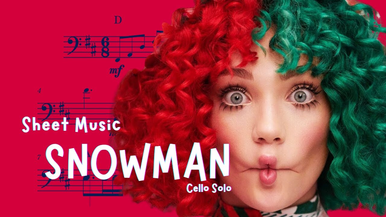 Snowman - Sia | CELLO SOLO Sheet Music (Version 2 - Low Register)