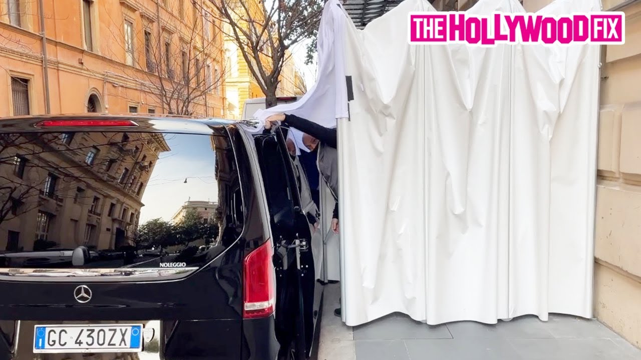 Lady Gaga's Security Does The Absolute Most To Shield Her From Paparazzi While Leaving Her Hotel