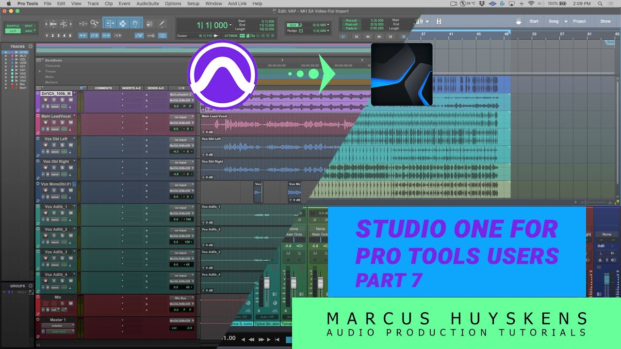 7 - Event FX vs Audiosuite and Introduction to ARA - #StudioOne for #ProTools Users