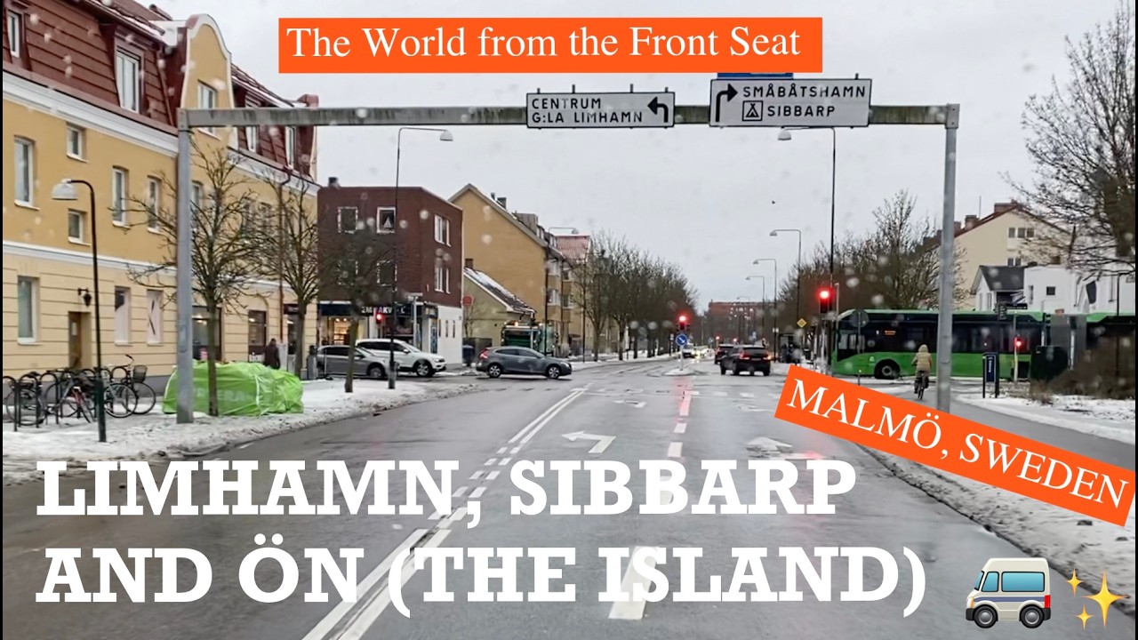 Driving around in Limhamn, Malmö, Sweden