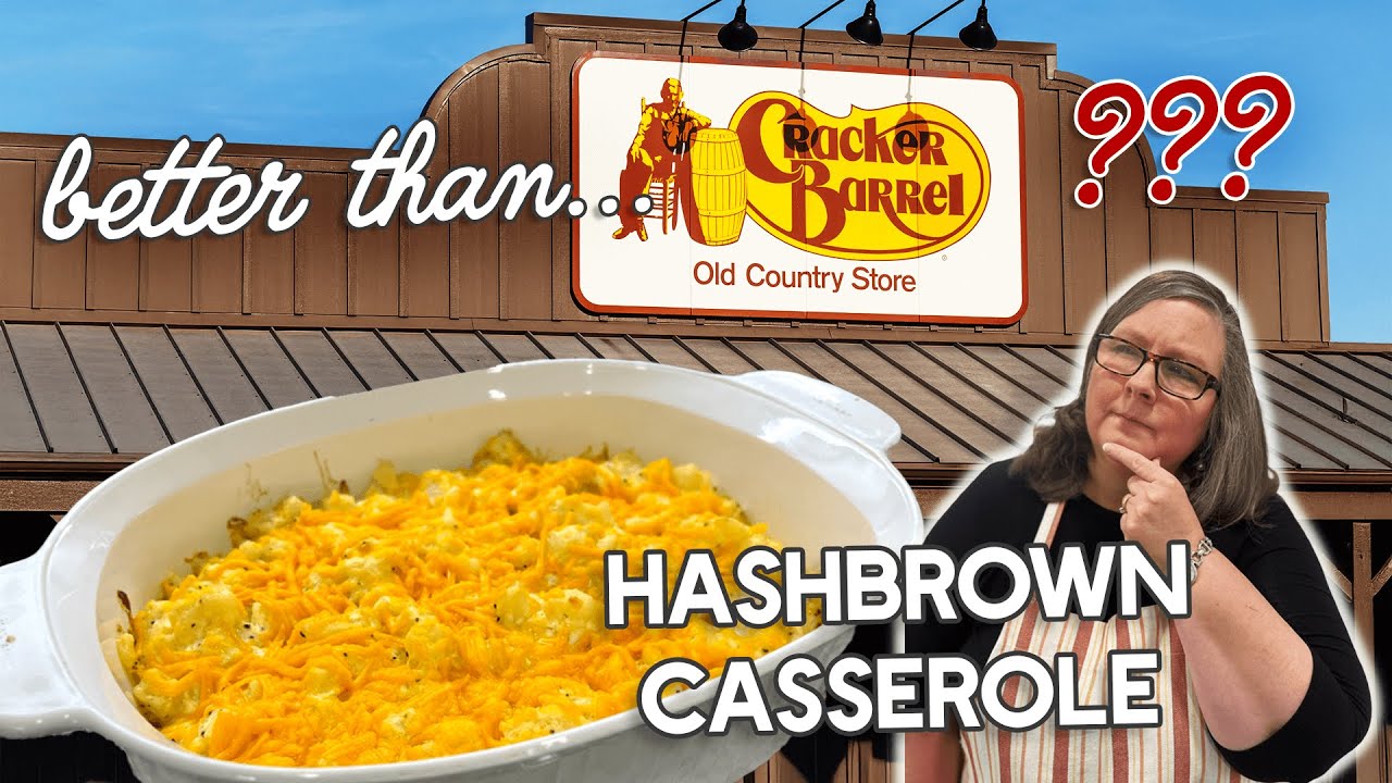 Copycat Cracker Barrel Hashbrown Casserole - A Chessy, Creamy Side Dish for Holidays or Meal