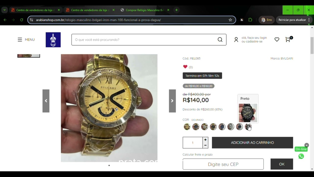 🛒 Como Comprar no Arabian Shop | Fornecedor de Rel&oacute;gios 🛒