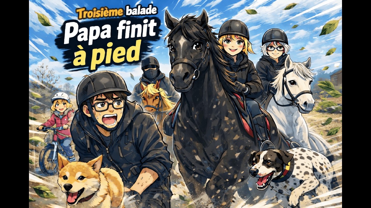 Troisième balade en rééducation 🐎 | Papa finit à pied 😂 | Sortie entre amis