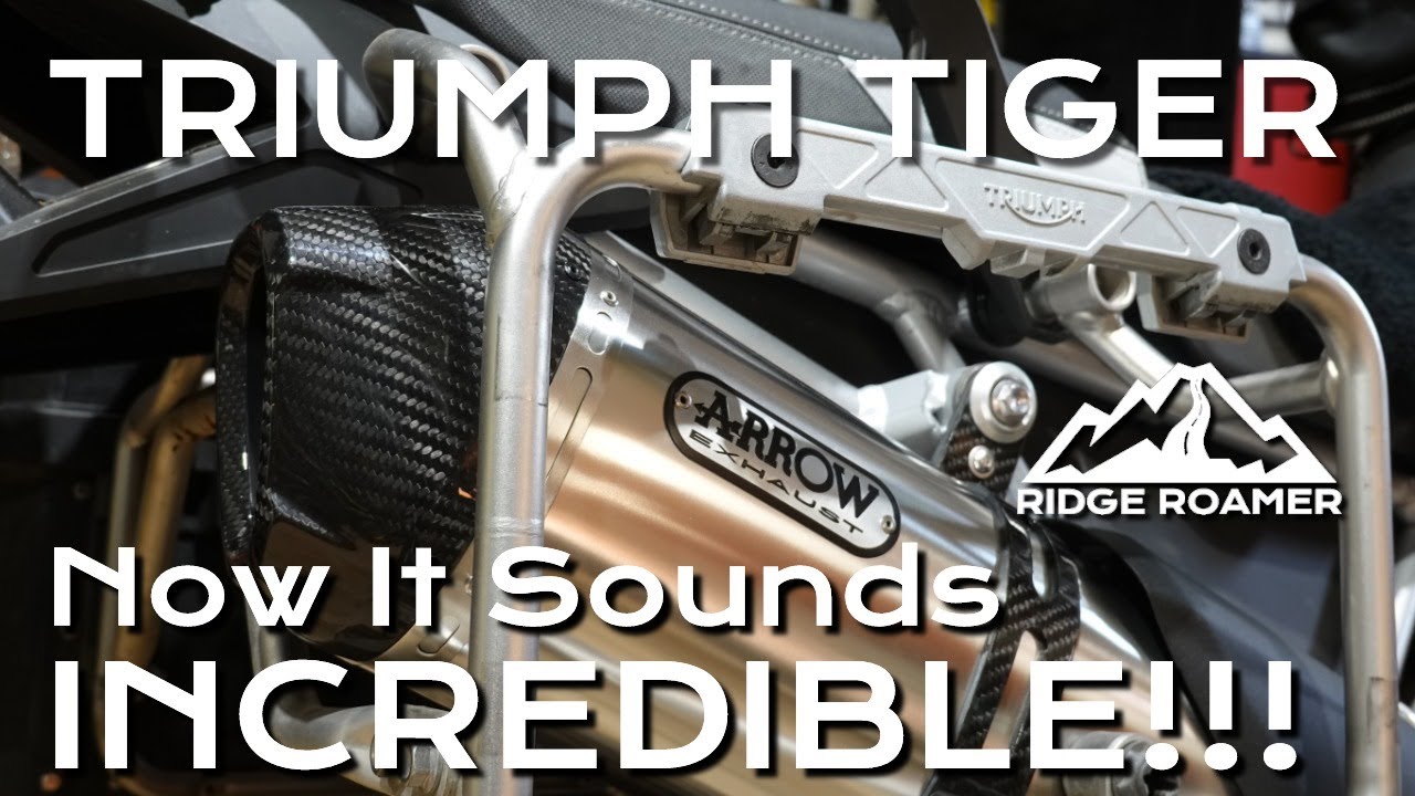 Выхлопная система Arrow Exhaust звучит потрясающе на Tiger 900 — установка, настройка и сравнение...