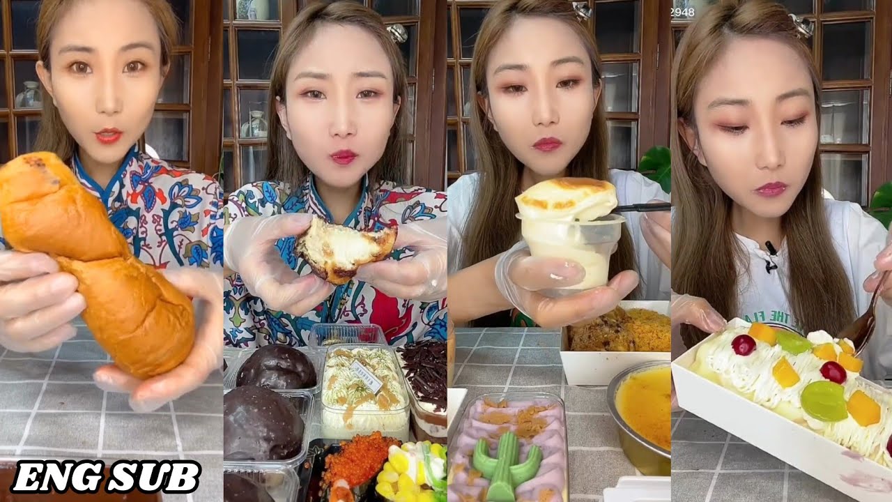 [ENG SUB] Assorted desserts | Kwai mukbang ASMR | Nai You Qi